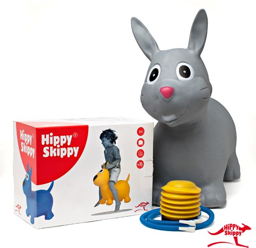 Hippy Skippy animal saltarín conejo rosa - pelota saltarina para niños-3