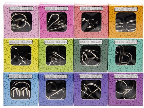 Puzzle IQ con anillos de metal - juego de lógica para niños-2