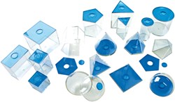 Eduplay figuras geométricas azules pequeñas - juguete transparente