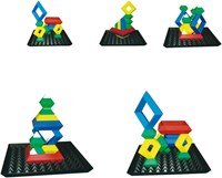 Eduplay juguete puzzle - Triangle Puzzle con base set de 25 piezas-2