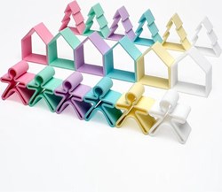 Dena set de juego de silicona pastel 18 piezas - creativo y seguro