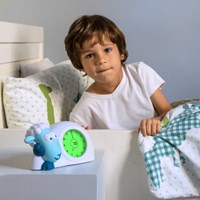 Zazu entrenador de sueño oveja Sam azul - despertador infantil con luz nocturna-2