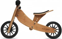 Kinderfeets Bicicleta de equilibrio de madera 2 en 1 y triciclo desde 1 año Tiny Tot - Bambú-3
