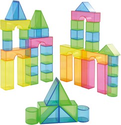 Eduplay bloques de construcción transparentes 50 piezas - juguete educativo
