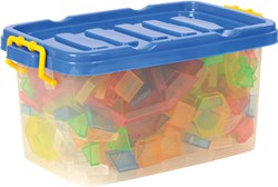 Eduplay bloques de construcción formas transparentes - 360 piezas - juguete educativo