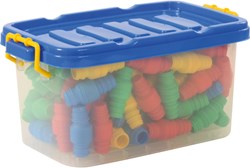 Eduplay tubos de construcción flexibles set de juguete 80 piezas multicolor