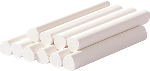 Eduplay tiza para pizarra triangular blanca ergonómica 10 piezas