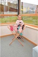 Eduplay tendedero de juguete de madera con pinzas para niños