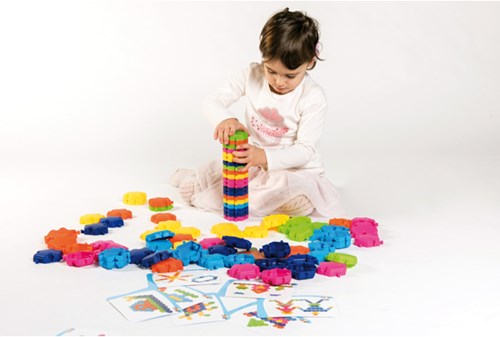 Eduplay set de bloques de construcción - Bloques octagonales - 96 piezas - juguete colorido-2