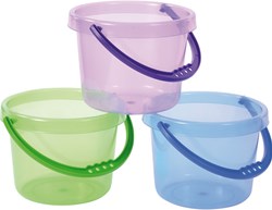 Eduplay cubos de juguete - transparentes - set de 6 - apilables
