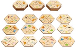Eduplay juguete educativo Hexagon nature cartón multicolor