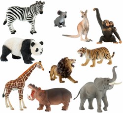 Eduplay set de figuras de animales - Zoo Play Figures Set de 10 piezas