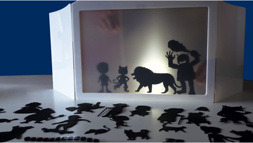 Eduplay teatro de sombras juego educativo cartón multicolor-2