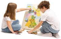 Eduplay juguete magnético puzzle mapa Alemania juego educativo-2