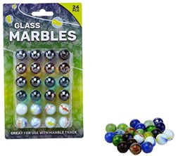 Johntoy canicas juguete 24 piezas 16mm multicolor vidrio