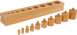 Eduplay juguete de madera Montessori bloque con cilindros set 1 educativo