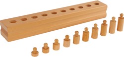 Eduplay juguete de madera Montessori bloque con cilindros set 4 educativo