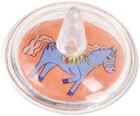 Peonza caballo juguete peonza colorida plástico regalo fiesta caballos-3