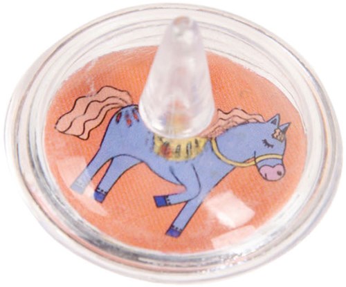 Peonza caballo juguete peonza colorida plástico regalo fiesta caballos-3