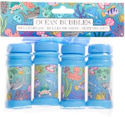 Set juguete burbujas mundo submarino 4x50ml burbujas fiesta niños