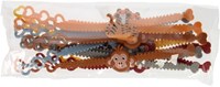 Pulsera animales salvajes set de 12 pulseras infantiles coloridas plástico-2