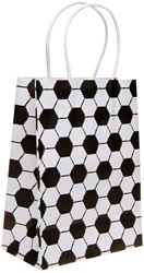 Bolsa regalo fútbol bolsa papel fiesta deportiva 16x22x9cm