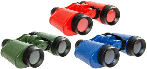 Prismáticos juguete azul - prismáticos infantiles con cordón y carcasa de plástico
