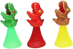 Juguete dinosaurio pop-up con resorte 11cm - sorpresa dino para niños