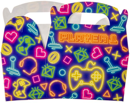 Caja de regalo Gamer caja de cartón 12 unidades fiesta infantil-3