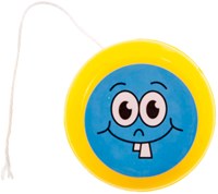 Yo-yo cara sonriente juguete colorido 4cm plástico-3