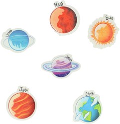 Duckiez goma planetas multicolor para niños escuela