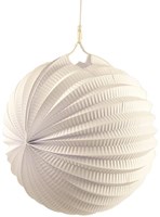 Knutsel lampion farol redondo de papel blanco 23cm decoración