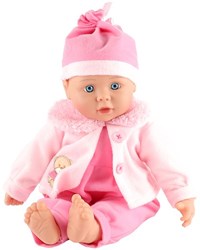 Muñeca bebé suave muñeca casa de muñecas rosa 40 cm juguete regalo