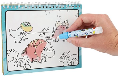 Libro de dinosaurios para colorear con agua 46845B