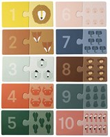 Trixie puzzle aprender a contar animales - puzzle educativo de cartón-3