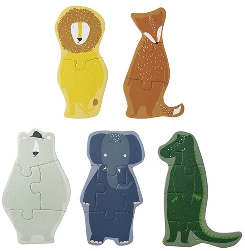 Trixie puzzle de formas de animales cartón FSC - juguete educativo para niños pequeños-3