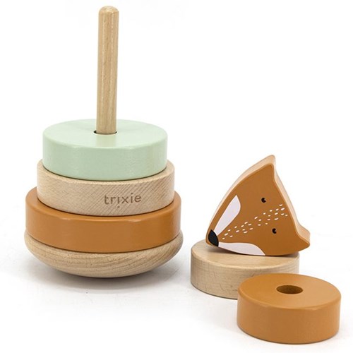 Trixie torre apilable de madera - juguete educativo Mr. Fox - madera FSC-2