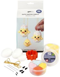 Creativ Company set de arcilla - Mini Hobbyset modelado gallinas