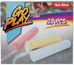 Toi-Toys tizas jumbo para acera 10 piezas juguete colorido exterior
