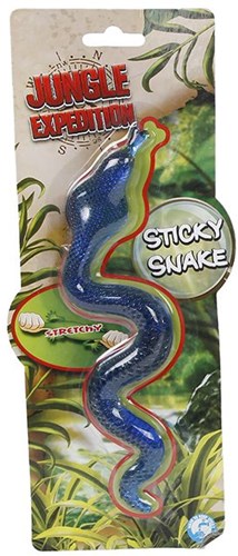 Juguete serpiente pegajosa elástica - serpiente adhesiva plástico surtido-2