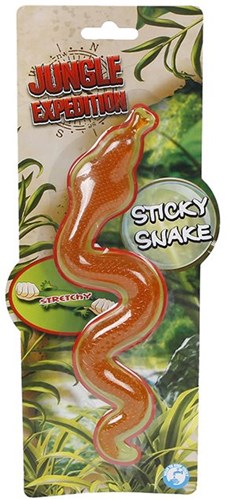 Juguete serpiente pegajosa elástica - serpiente adhesiva plástico surtido-3