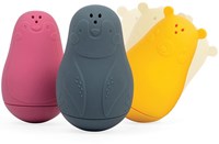 BigJigs juguetes de baño amigos animales silicona coloridos-2