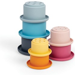 BigJigs vasos apilables juguete de silicona colorido sensorial desde 12 meses