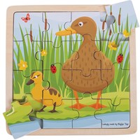 Puzzle Bigjigs Pato y Patito-2