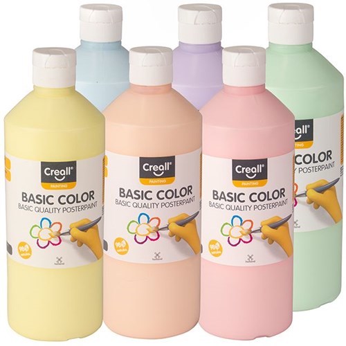 Creall pintura témpera azul pastel 500 ml - pintura escolar para niños-2