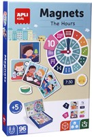APLI Kids juego magnético aprender la hora juguete educativo reloj