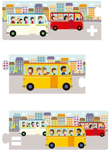 APLI Kids puzzle educativo sumas - juguete de cartón colorido para niños