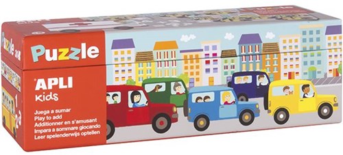 APLI Kids puzzle educativo sumas - juguete de cartón colorido para niños-2