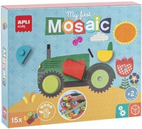 APLI Kids APLI - Mi primer Mosaico de madera (5 cartas, 15 formas de madera