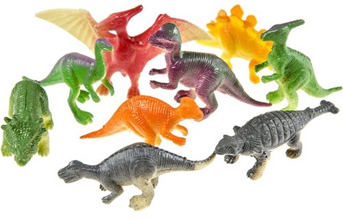 Dinosaurios de juguete mini figuras de plástico para niños set de 12-2